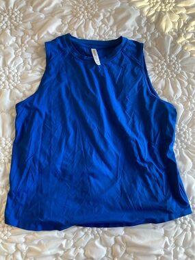 SPANX Bright Blue Workout Tank